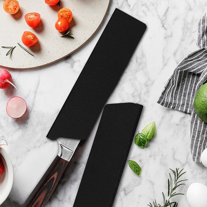 Knife Case Set Universal Knife Edge Guards for 5'' Santoku Deba Chef Knife Sheath Sleeve ABS Knife Cover Case Blade Protectors for Japanese Style Knife(Knives Not Included)8