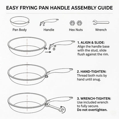 8Inch Tri-Ply Stainless Steel Hybrid Frying Pan,Ceramic Nonstick Skillet, Induction & Oven Safe,Pfas/Pfoa Free Professional Clad Cookware8