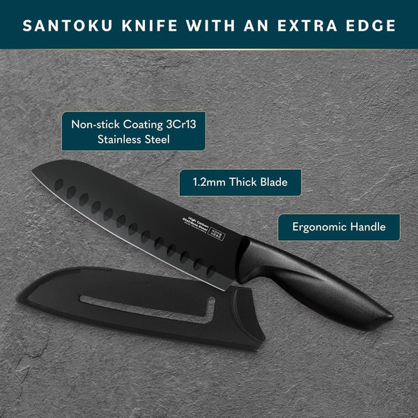 Santoku Knife with Sheath - High Carbon Stainless Steel Knife4