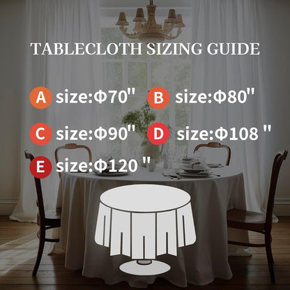 100% Pure Linen round Tablecloths 70Inch round Machine Washable Tablecloth for Thanksgiving,Decorative Halloween,Buffet Parties,Picnic,Events,Weddings and Restaurants-White6
