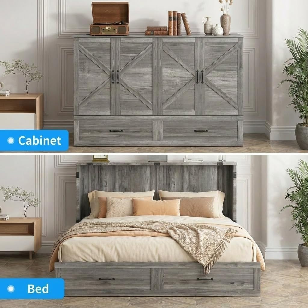 queen-size-murphy-bed-with-mattress-wood-frame-cabinet-beds-with-charging-station-storage-drawers-space-saving-hideaway-cabinet-bed-for-guest-room-home-office-apartment-grey
