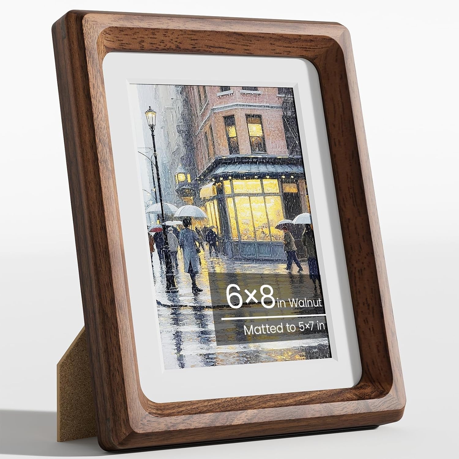 6x8-picture-frame-walnut-wooden-tabletop-picture-frames-matted-5x7