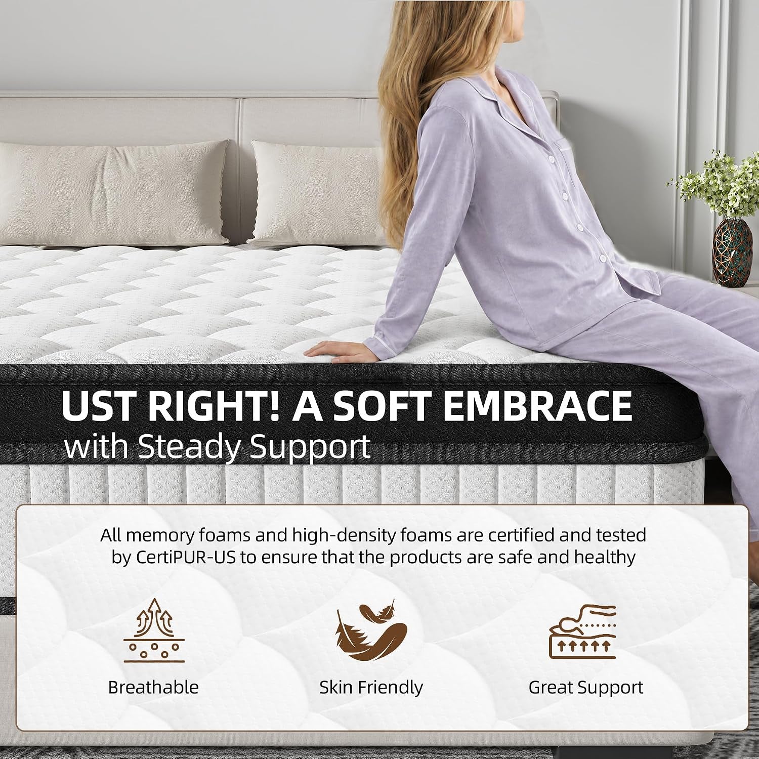 full-size-hybrid-mattress-12-inch-medium-firm-memory-foam-and-pocket-spring-mattress-in-a-box-cooling-gel-bed-with-pressure-relief-motion-isolation-fiberglass-free-certipur-us-certified