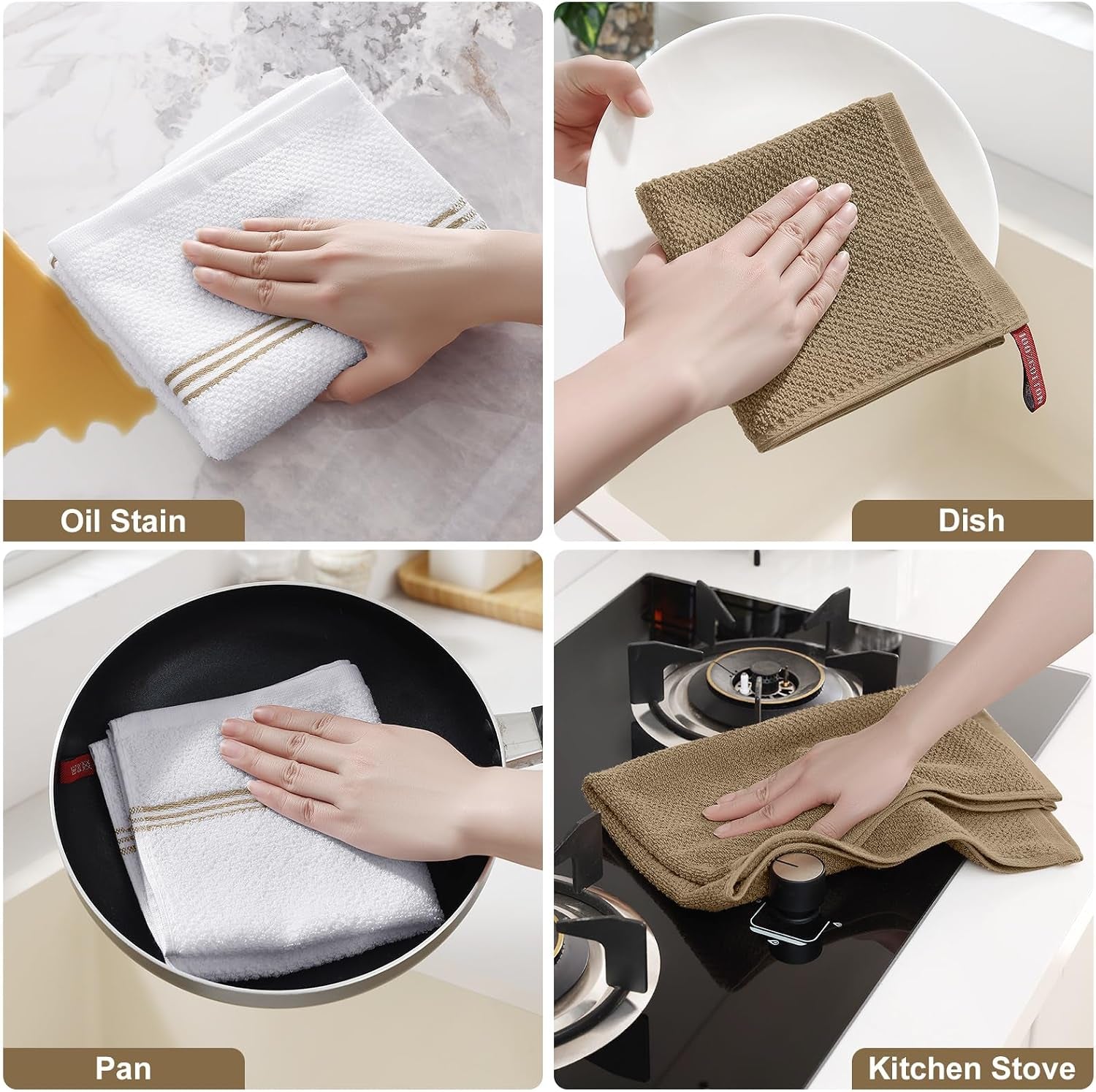 dual-design-kitchen-towels-and-dishcloths-set-8-pack-khaki