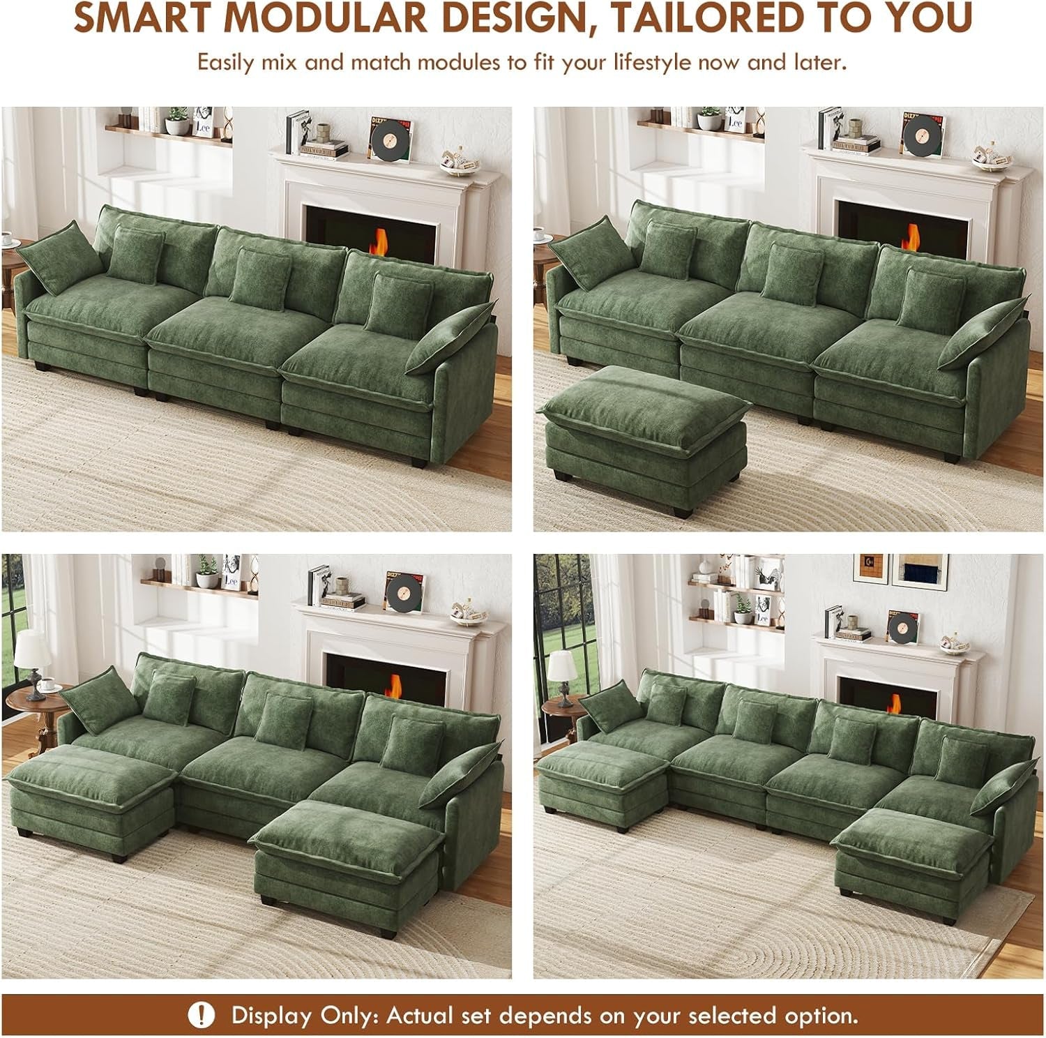 111-4-modular-sectional-sofa-u-shape-cloud-couch-with-2-movable-ottoman-comfy-chenille-deep-seat-sofa-with-soft-pillows-for-living-room-bedroom-apartment-green