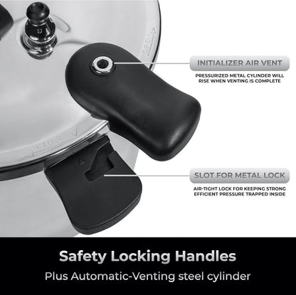 THE TANKER by  - 23 Quart Beginner Friendly Pressure Canner & Cooker | Induction Compatible | Pressure Gauge, 15Lb & 10Lb Weights | Aluminum & Stainless Steel Parts | USA Company7