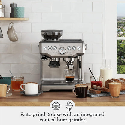 Breville BES870XL Barista Express Espresso Machine, Brushed Stainless Steel | Craft Café-Quality Espresso Shots, Lattes and Cappuccinos at Home with This Manual Coffee Maker with Built-In Grinder2