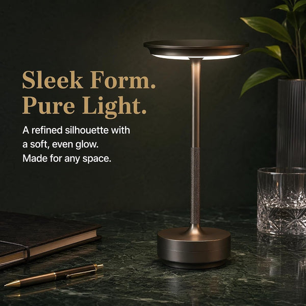 Rechargeable Table Lamp(Black), Cordless LED Desk Lamp with 5200Mah Battery, Touch Control, 3 Color Temperatures, Adjustable Brightness, Portable for Home, Hotel, Cafe & Camping6