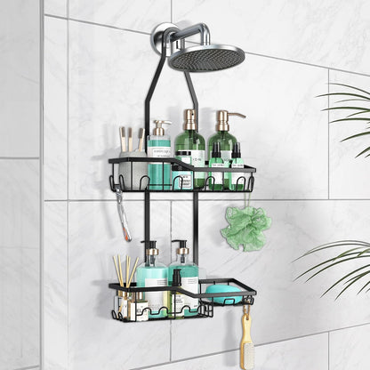 Shower Caddy Hanging,Rustproof Anti-Swing Shower Organizer9