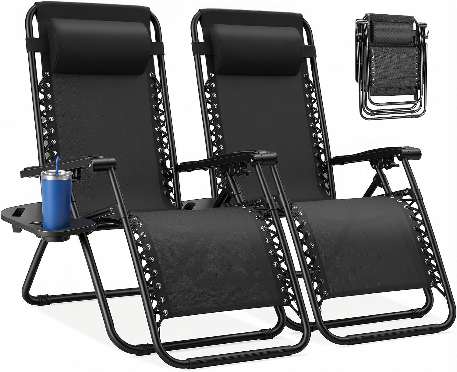 zero-gravity-chairs-set-of-2-lounge-chair-folding-portable-adjustable-camping-reclining-chairs-with-adjustable-pollow-mesh-back-cup-holder-trays-lawn-patio-chair-for-pool-beach-portable-lawn-camping-recliner-with-adjustable-pillow-mesh-back-cup-hol