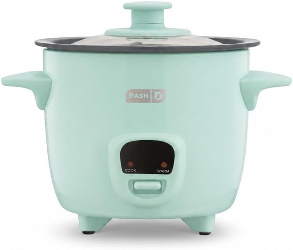 dash-mini-rice-cooker-food-steamer-0-5-quart-aqua-keep-warm-function-nonstick-removable-pot-glass-lid-compact-electric-0-5-qt-capacity