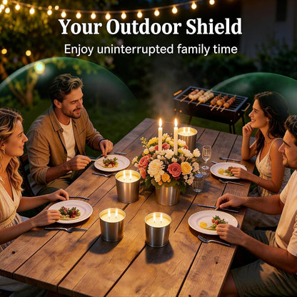 Citronella Candles Outdoor, Double Wick, 160 Total Burn Hours, 4 Pack4