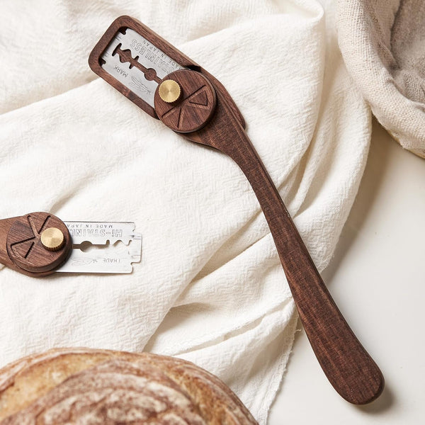 Bread Lame Dough Scoring Tool with Blade Cover, Sourdough Scoring Tool with 5 Feather Blades, Scoring Knife for Bread Baking, Dexterous-Cut Series Lame Bread Tool (ELEGANT)6