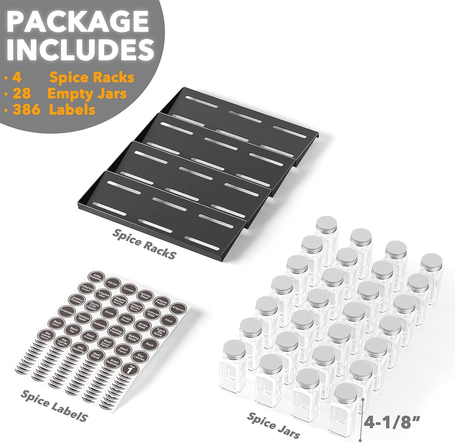 spice-drawer-organizer-with-28-spice-jars-386-spice-labels-4-tier-seasoning-rack-tray-insert-for-kitchen-drawers-13-wide-x-17-5-deep