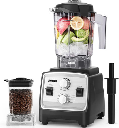 Blenders for Kitchen with 1800W Motor, 68 Oz. Large Capacity, 2-In-1 Blender & Grinder Combo, Bpa-Free Countertop Professional Blender for Smoothies, Ice Crush, Frozen Drinks, Silver1