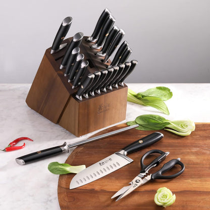 L Series 23-Piece Classic Knife Block Set, Forged German Steel, 10274577