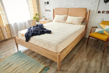 Organic King Mattress - 10 Inch Plush with Encased Coils - in Box for Pressure Relief & Comfortable Sleep - Naturally Cooling & Breathable Latex2