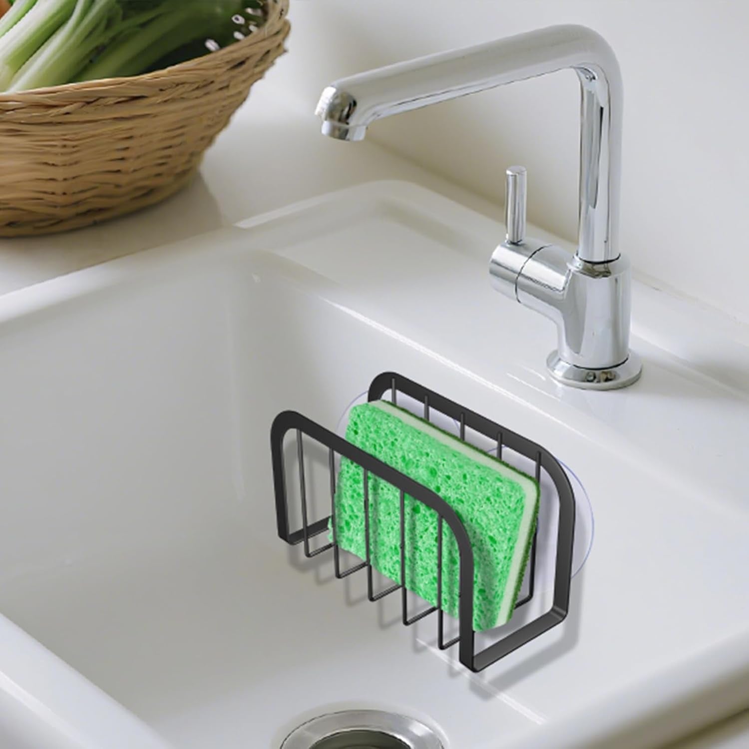 sponge-holder-for-kitchen-sink-kitchen-sink-caddy-with-sponge-holder-black