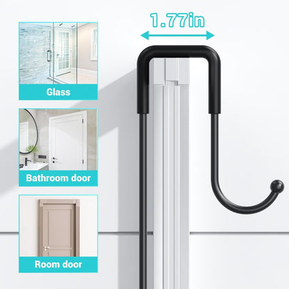 Over the Door Shower Caddy Hanging: No Drill Rustproof Shower Organizer5