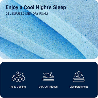 Twin Mattress, 5 Inch Twin Size Mattress, Gel Memory Foam Mattresses for Cooling Night Sleep & Pressure Relief, Colchones Fiberglass Free Certipur-Us Certified2
