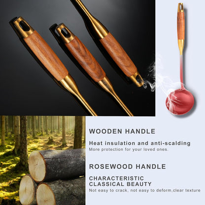 Gold Kitchen Utensils Set Stainless Steel 9 PCS with Wooden Handle4