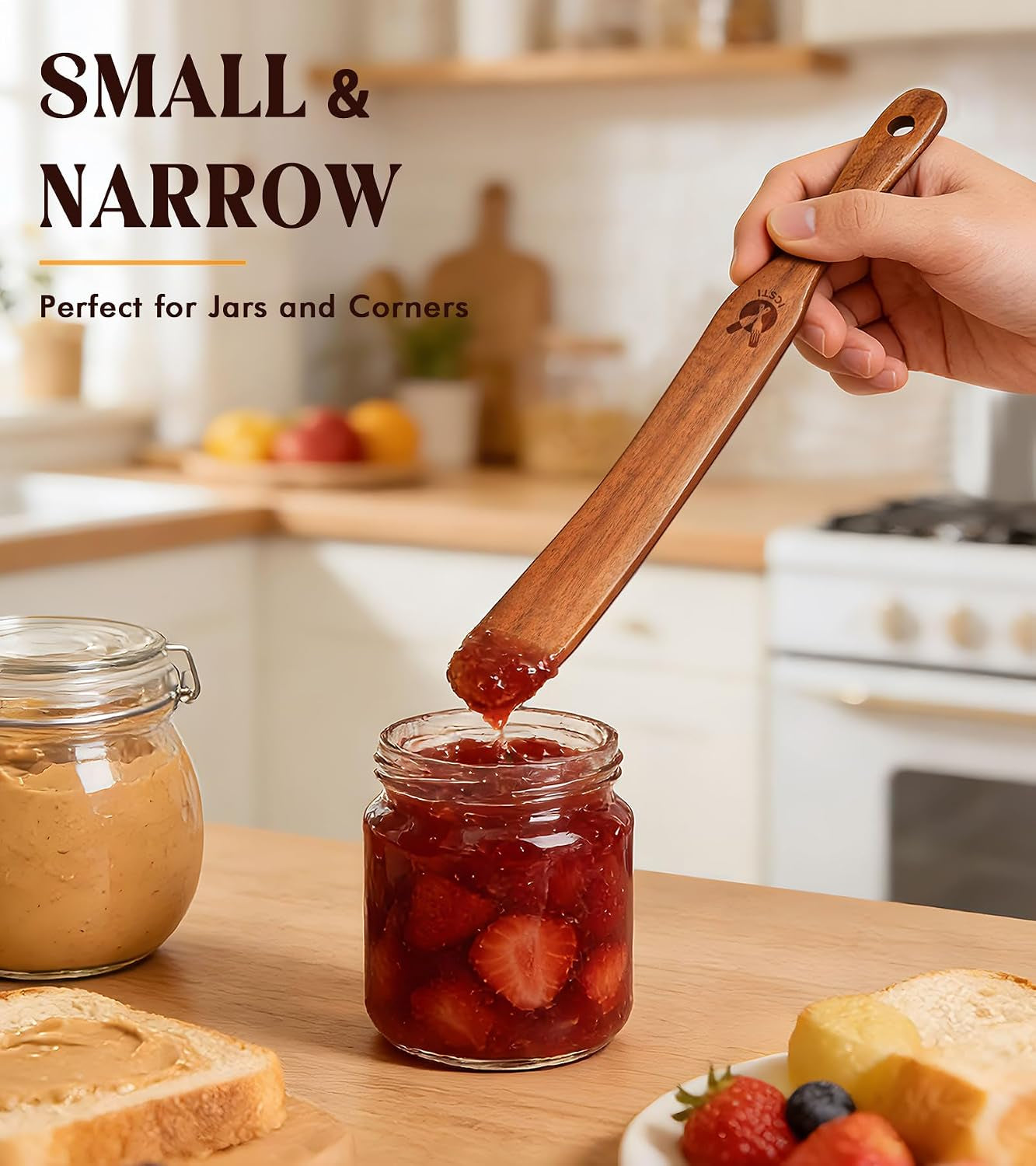 skinny-spurtle-for-sourdough-starter-mixing-reaching-bottom-of-jar-dough-whisk-natural-from-high-moist-resistance-teak-spurtles-kitchen-tools-wooden-kitchen-utensils-for-nonstick-cookware