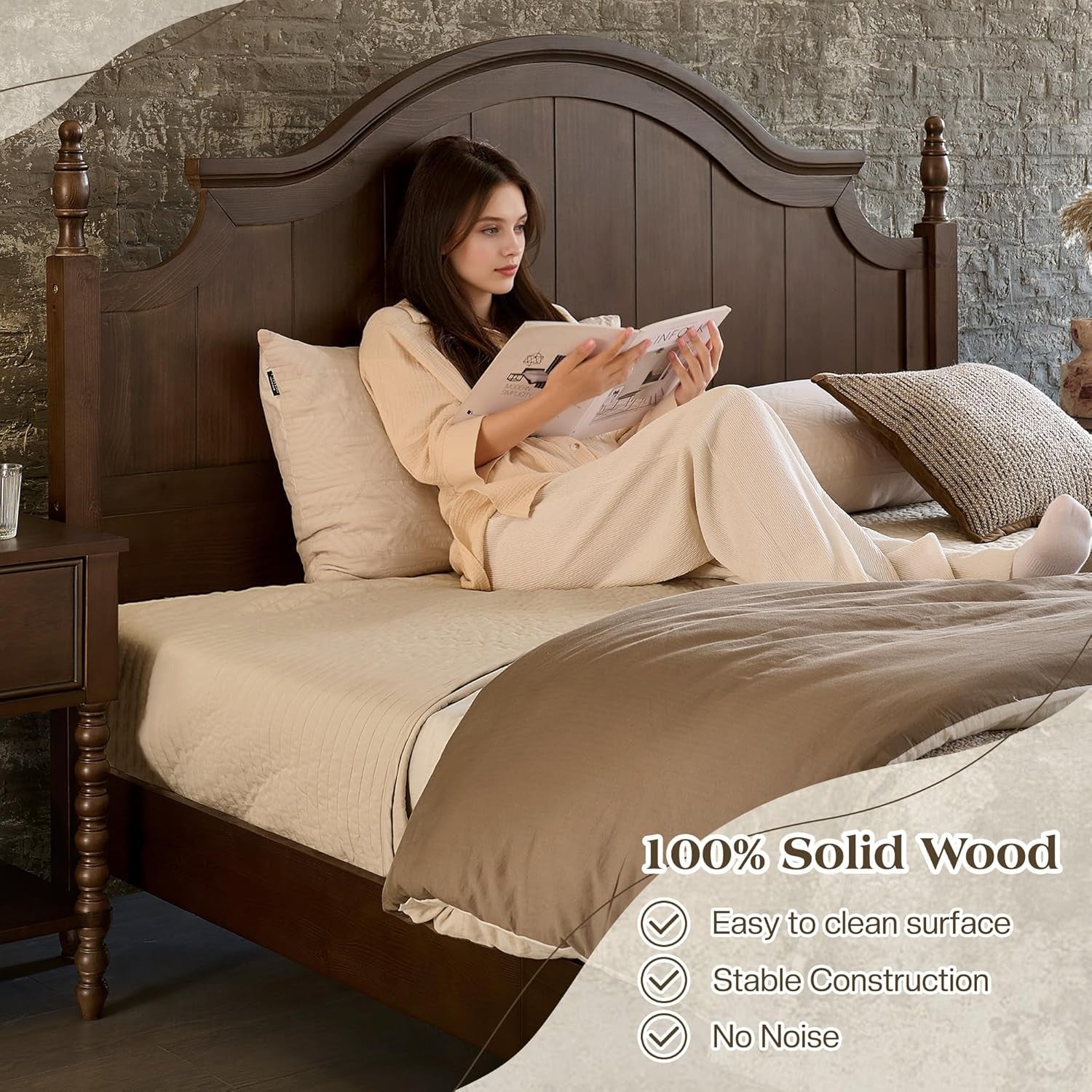 queen-size-solid-wood-poster-bed-55-arched-headboard-dark-walnut