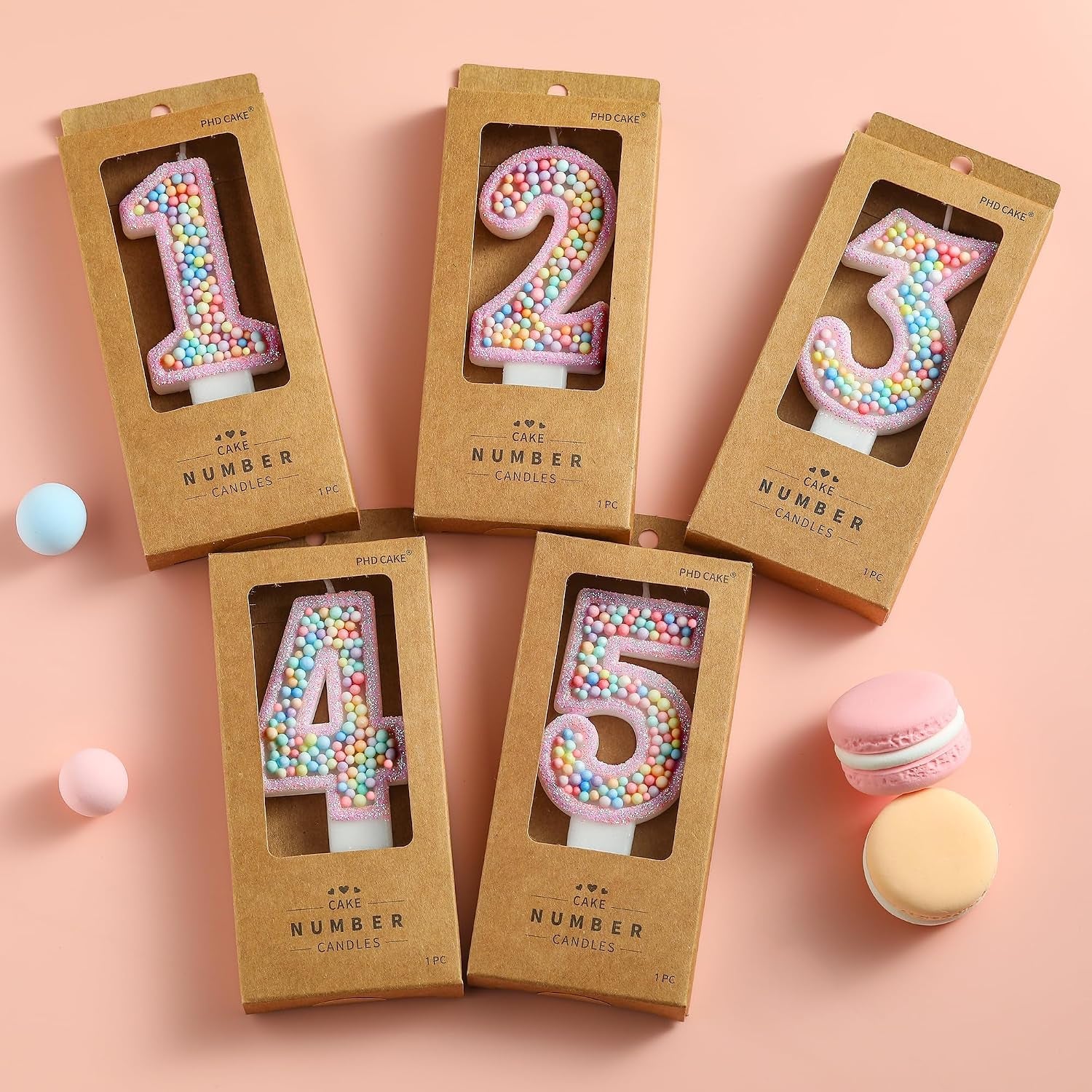 number-2-pink-macaron-birthday-candles-macaron-themed-number-candles-cake-number-candles-party-celebration
