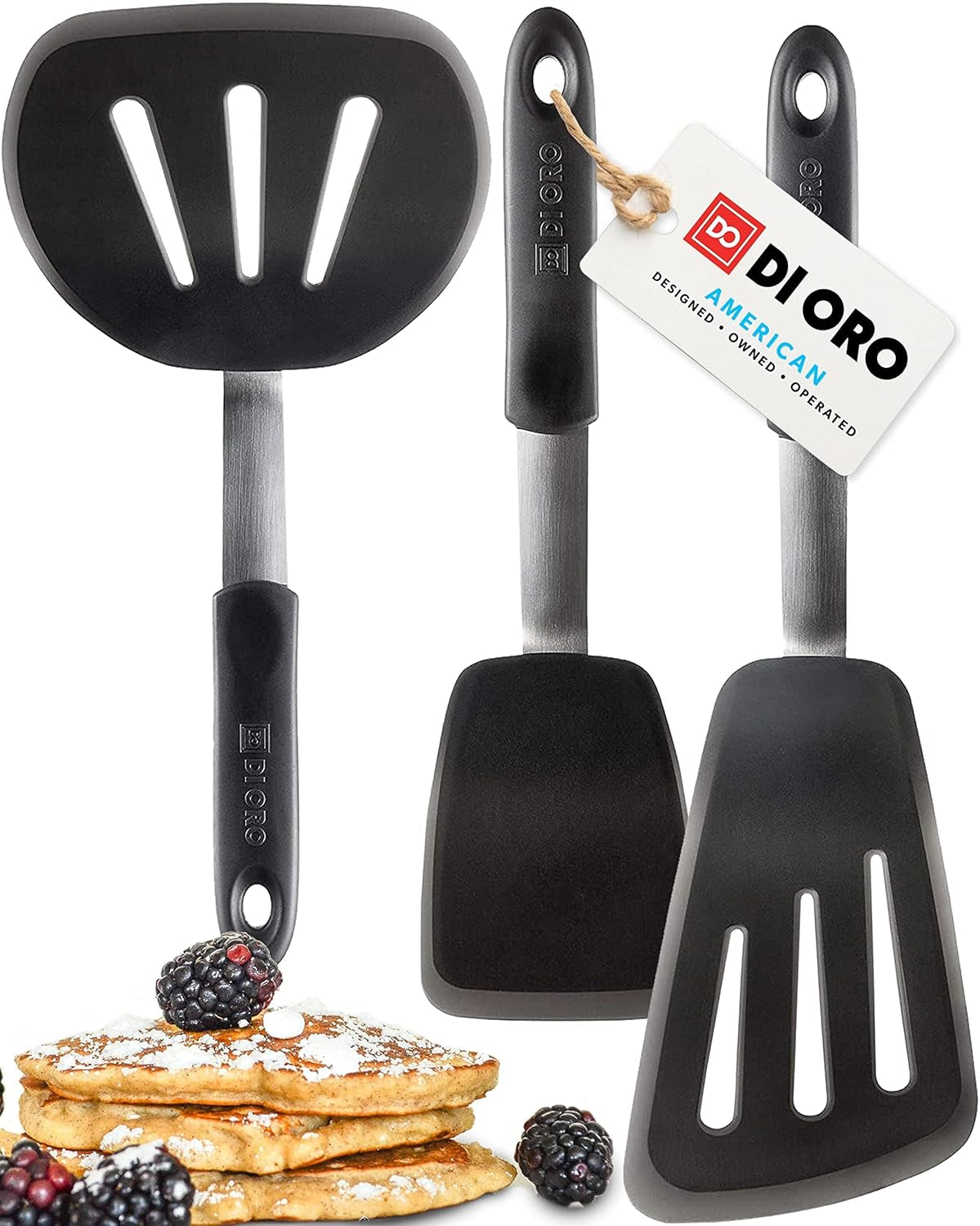 di-oro-chef-series-silicone-turner-spatula-set-600f-heat-resistant-3-pc