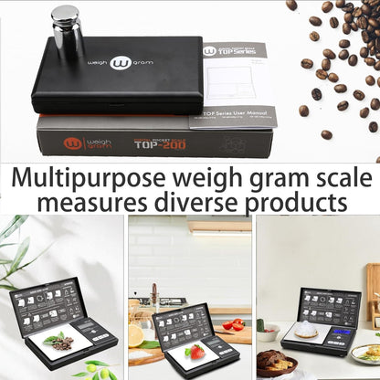 Digital Pocket Gram Scale 200G X 0.01G High Precision with 100G Calibration | Mini Scale Weighs Kitchen Small Food, Jewelry, Ounces, Grains, LCD Display, Tare Function with 100G Calibration Weight5