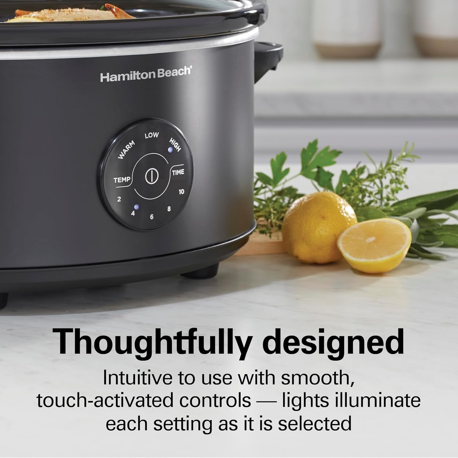 7-quart-set-forget-portable-programmable-slow-cooker-15-cooking-options-with-5-time-and-3-heat-functions-lid-latch-dishwasher-safe-stoneware-crock-glass-lid-black-33670