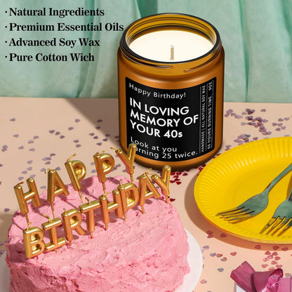 50Th Birthday Gifts for Him Her, 1976 Birthday Scented Candle2