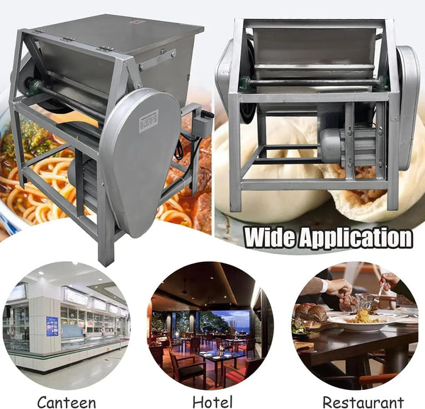 110V Commercial Dough Mixer Machine Kneading Capacity Electric Food Mixer Flour Mixer for Dough Mixing Kneading (Standard, 50KG/110LBS)4
