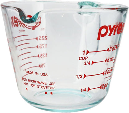 Prepware 1 Cup Measuring Cup, Clear W/ Red Measurements (6001074)4