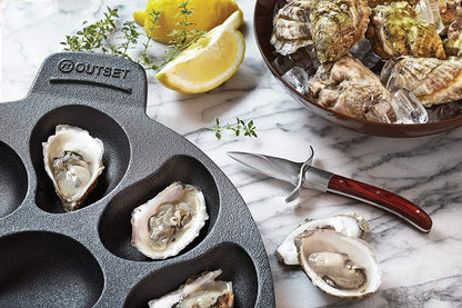 Cast Iron Oyster Grill Pan, 12 Cavities, Black Oyster BBQ and Serving Pan | Grill & Serve Oysters in One Pan | 12 Capacity Oyster Tray & Plate | Oven, Grill & Stovetop Safe | Durable Cast Iron Platter6