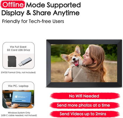 Frameo 15.6" Digital Picture Frame Wifi, Large Display Digital Photo Frame7