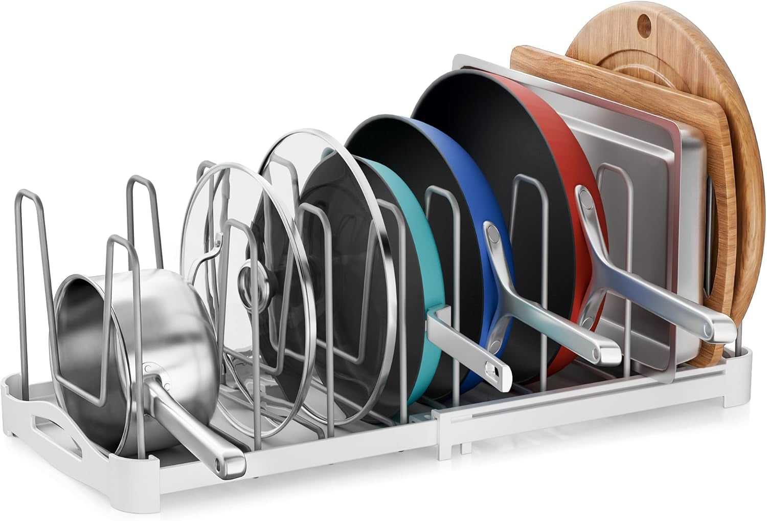 adjustable-cabinet-organizer-for-pot-lids-bakeware-cookie-sheets-cutting-boards-upright-storage-rack-for-kitchen-cabinet-stable-dividers-9-7-deep-12-6-to-21-5-wide-gs02ss