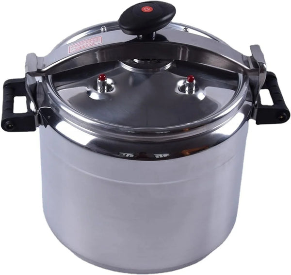 Large Capacity Canning Pressure Cooker,Aluminum Alloy High Pressure Cooking Pot Gas Stove Pressure Canner and Cooker for Hotel Commercial Kitchen (Color : Silver, Size : 60L)1