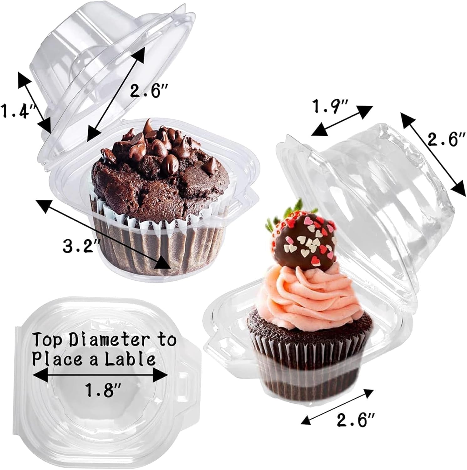 50-pack-individual-cupcake-containers-plastic-cupcake-boxes-stackable-individual-plastic-boxes-holders-stackable-shape-deep-cover-carrier-use-for-birthdays-bake-sales-family-parties