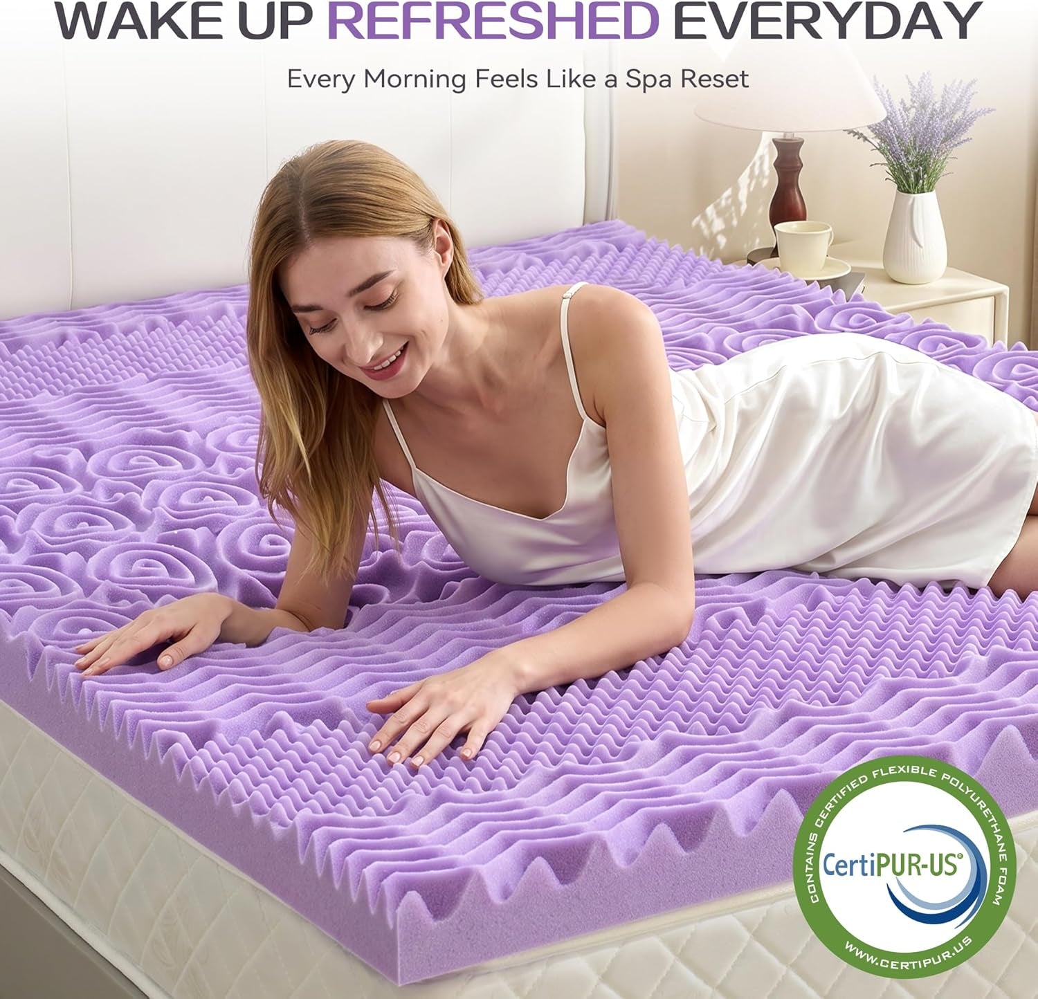 2-inch-7-zone-memory-foam-mattress-topper-twin-xl-twin-extra-long-mattress-pads-for-college-dorm-room-pressure-relieve-certipur-us-certified-39x80-inches-violet