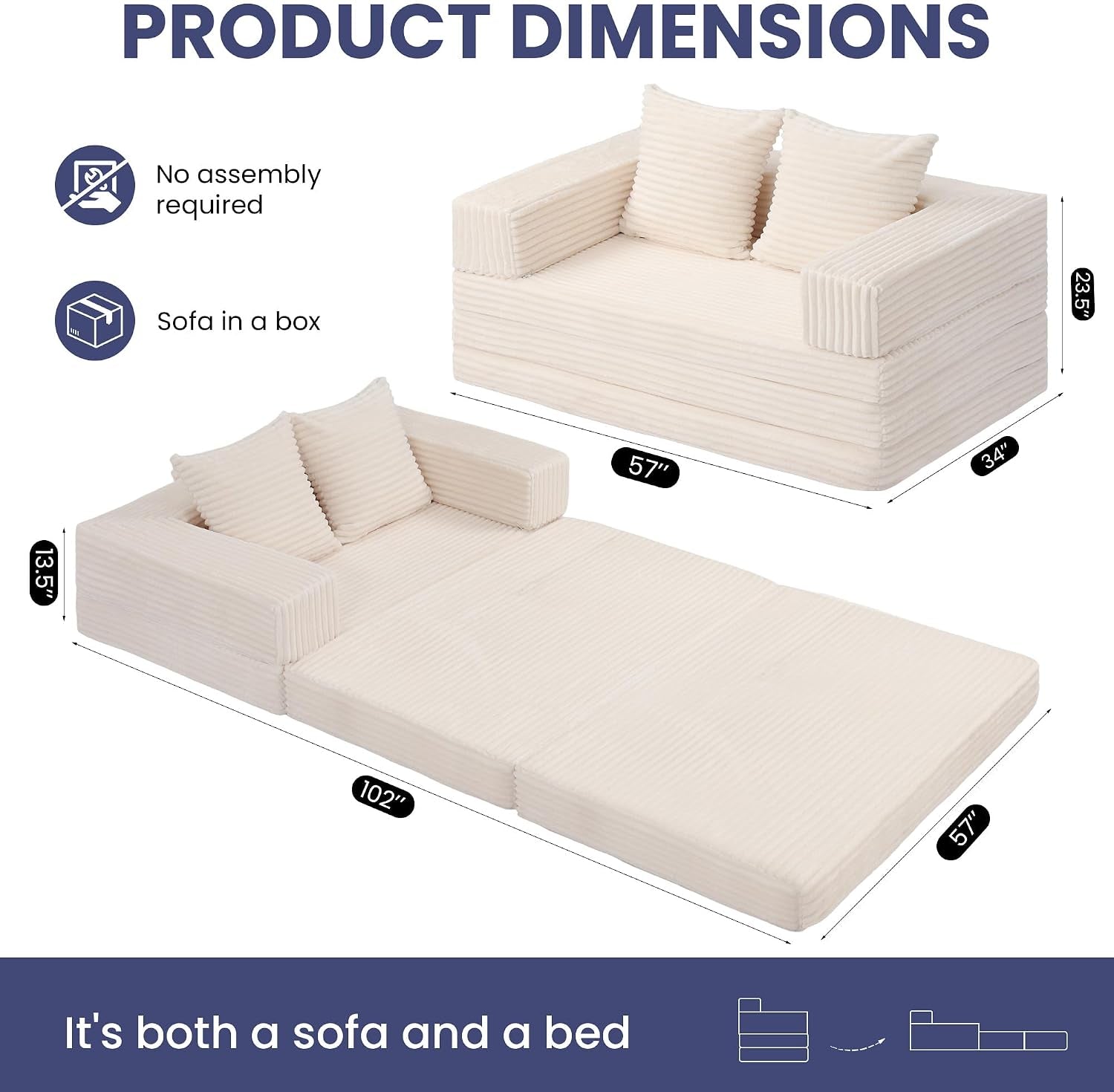 convertible-sofa-bed-4-in-1-boneless-loveseat-with-removable-armrests-backrest-corduroy-futon-couch-bed-with-pillow-foldable-mattress-sleeper-sofa-for-living-room-bedroom-small-place-beige