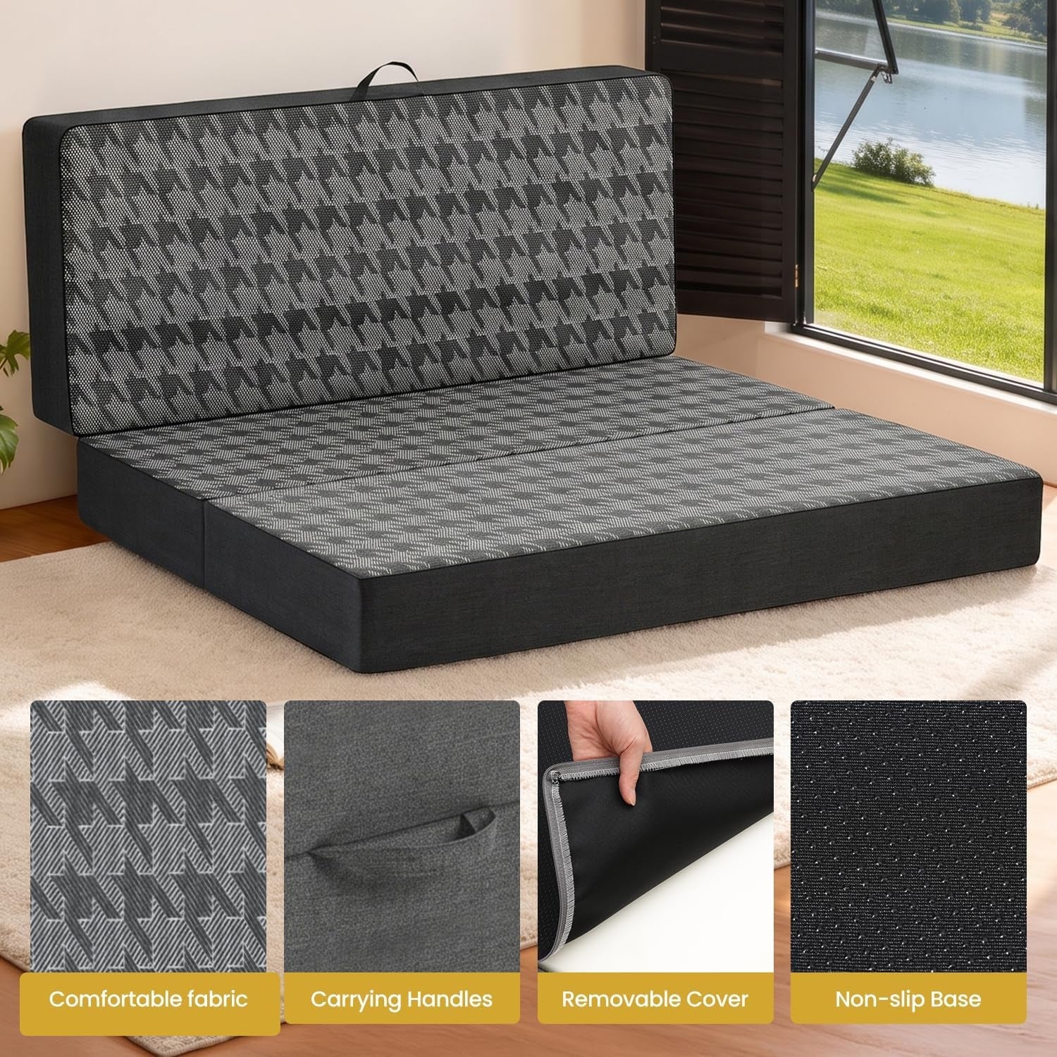 tri-folding-mattress-queen-size-6-inch-dual-layer-memory-foam-foldable-mattress-portable-floor-bed-sofa-with-removable-washable-cover-handle-non-slip-bottom-for-travel-rv-camping-guest-yoga-black