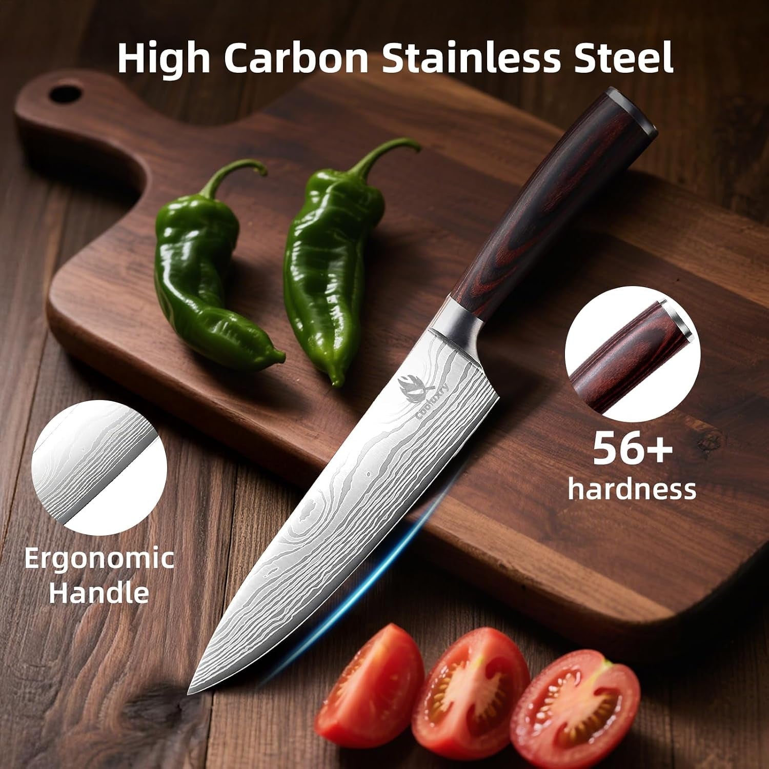 professional-chef-knife-8-inch-high-carbon-stainless-steel-kitchen-knife-with-ergonomic-pakkawood-handle-for-precise-cutting
