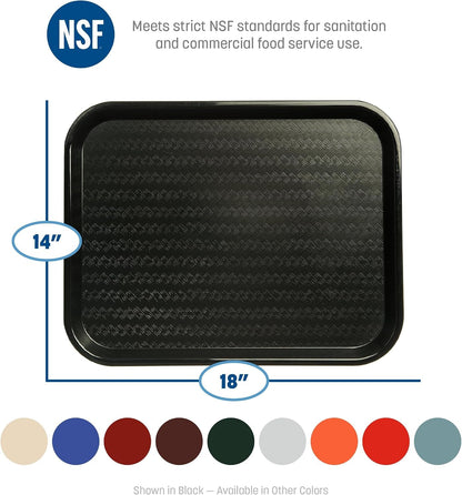 Carlisle Cafe Tray, Fast Food Restaurant Tray, 14 X 18, 1 Count, Black3