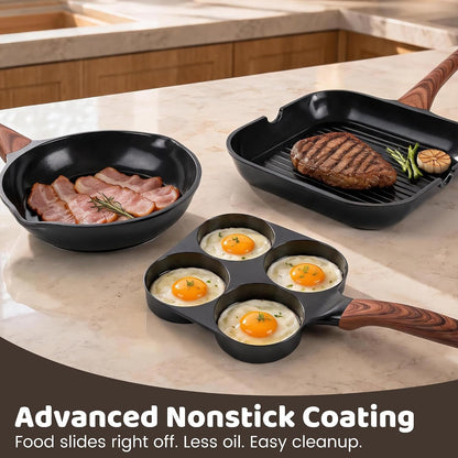 30-Piece Ceramic Nonstick Cookware Set | Detachable Handle, Stackable for RV | Oven & Dishwasher Safe7