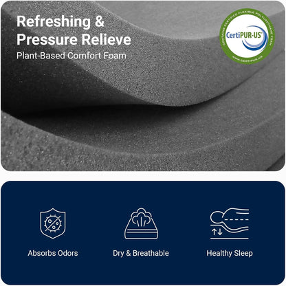 Twin Mattress, 5 Inch Twin Size Mattress, Gel Memory Foam Mattresses for Cooling Night Sleep & Pressure Relief, Colchones Fiberglass Free Certipur-Us Certified3