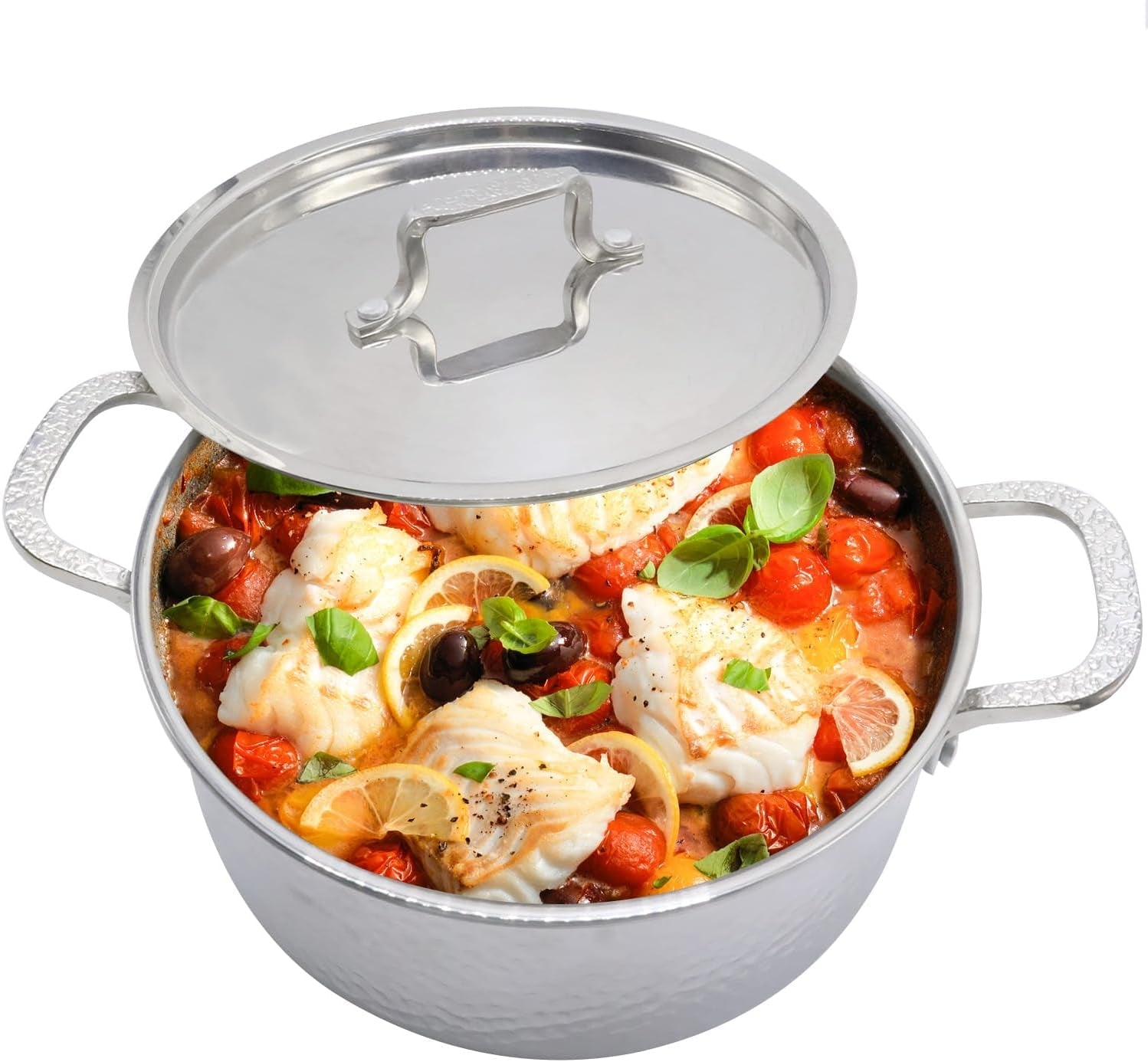 tri-ply-stainless-steel-stock-pot-with-lid-5-quart-hammered-stockpot-induction-cooking-pot-soup-pot-compatible-with-all-stovetops-5qt