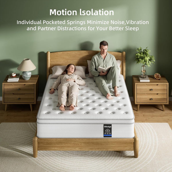Queen Mattress 12 Inch, Hybrid Spring Mattress, Medium Firm7