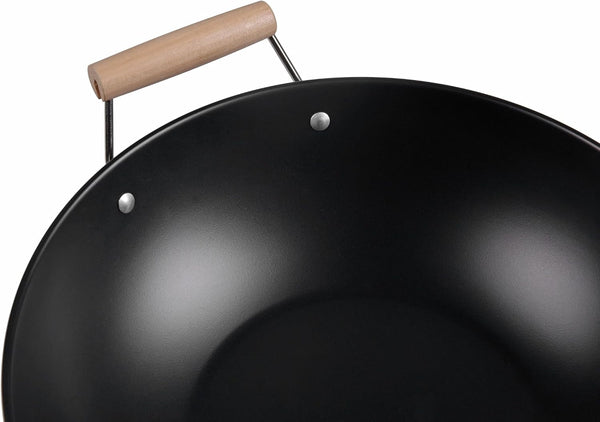 Carbon Steel Non-Stick Wok, Hand Wash Recommended, Easy Clean Kitchen Cookware6