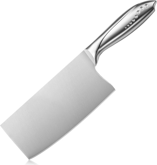 7 Inch Stainless Steel Meat Butcher Cleaver, Chinese Chef Knife1